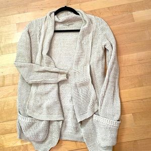 Beige Monk & Lou cardigan sweater. Sz S